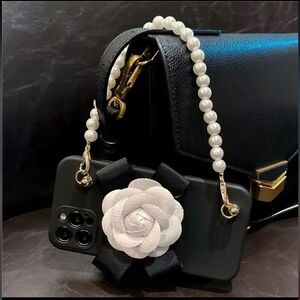 Elegant Floral Pearl Handle IPhone Case